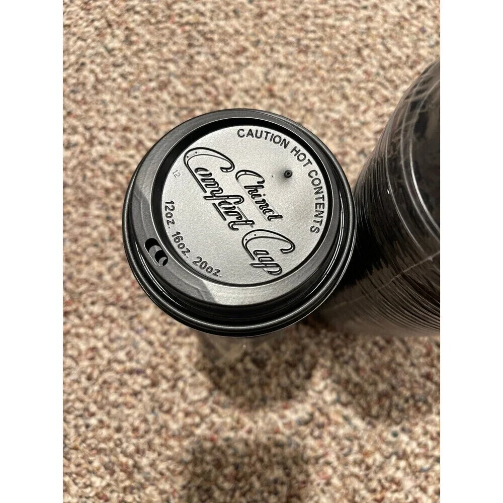 93 black chinet to go coffee lids